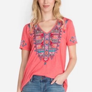 Johnny Was Laurelle Embroidered Shirt